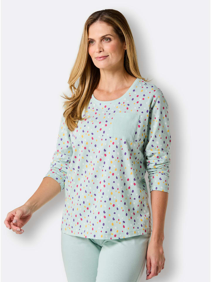 WITT WEIDEN Пижамная рубашка с принтом «лаймово-мятный»
WITT WEIDEN Пижамная рубашка с принтом «лаймово-мятный»