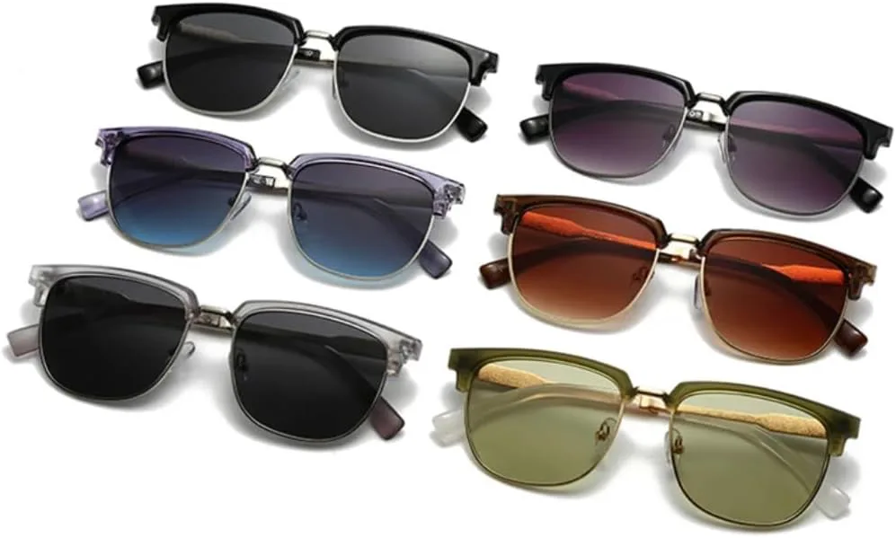 Солнцезащитные очки с защитой UV400 | Круглая оправа, серый градиент | Для женщин и мужчин, для занятий спортом на открытом воздухе и вождения DSVIGF, C2 Black Gray
Солнцезащитные очки с защитой UV400 | Круглая оправа, серый градиент | Для женщин и мужчин, для занятий спортом на открытом воздухе и вождения DSVIGF, C2 Black Gray