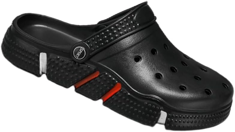 Мужские пляжные сандалии HoaloX с плоской подошвой, для садовых работ, легкие, противоскользящие, повседневного стиля, с открытым носком, черный
Мужские пляжные сандалии HoaloX с плоской подошвой, для садовых работ, легкие, противоскользящие, повседневного стиля, с открытым носком, черный