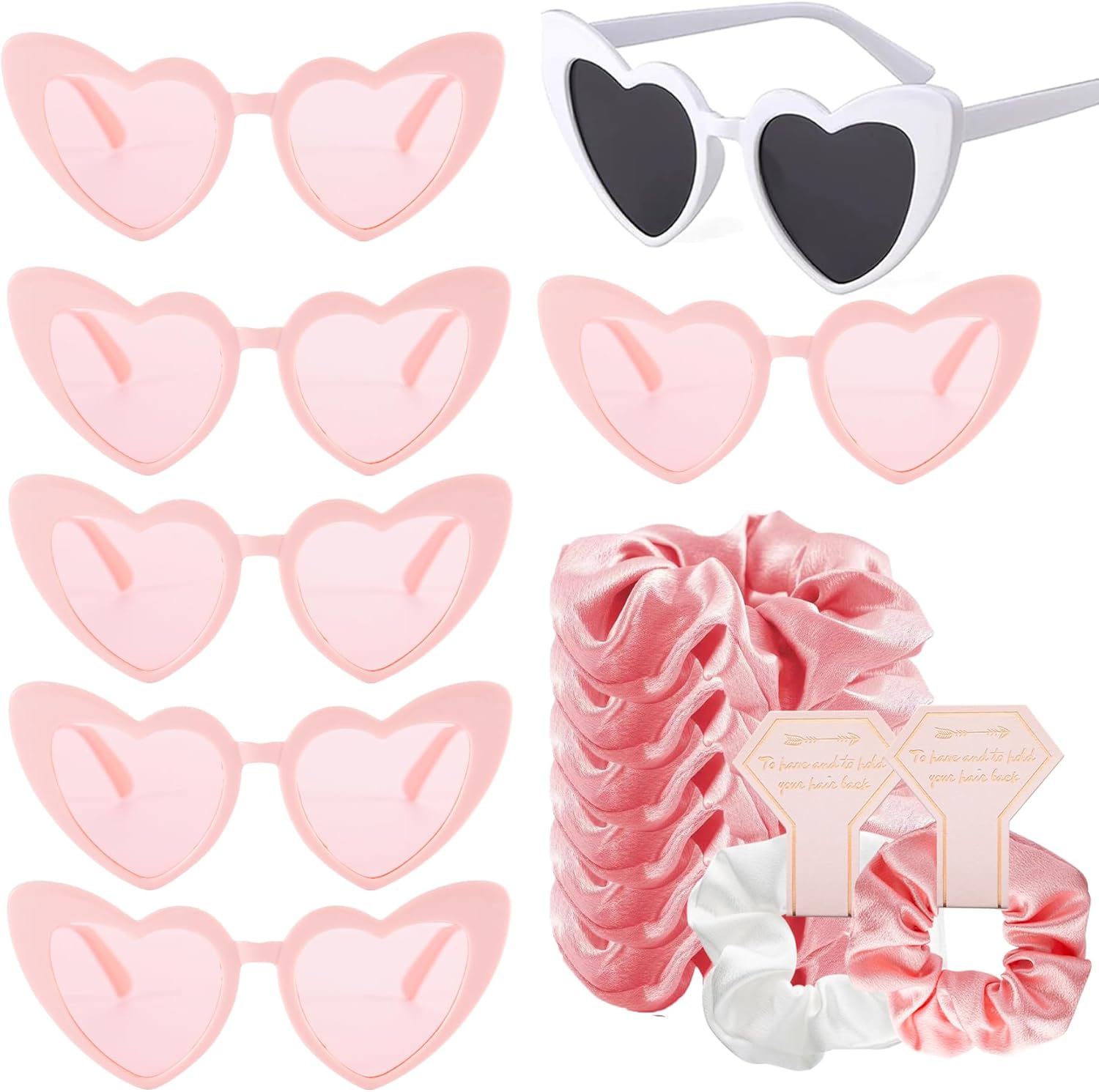Набор из 14 солнцезащитных очков и атласных резинок для волос для подружек невесты в качестве подарков на девичник, свадебный подарок на вечеринку у бассейна для подружек невесты, подарок на предложение руки и сердца Kmopom, Pink
Набор из 14 солнцезащитных очков и атласных резинок для волос для подружек невесты в качестве подарков на девичник, свадебный подарок на вечеринку у бассейна для подружек невесты, подарок на предложение руки и сердца Kmopom, Pink