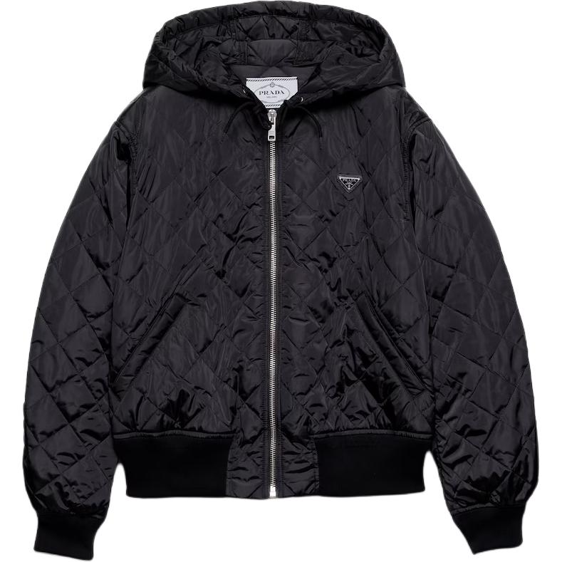 Стеганая куртка с капюшоном PRADA, черный
Стеганая куртка с капюшоном PRADA, черный
