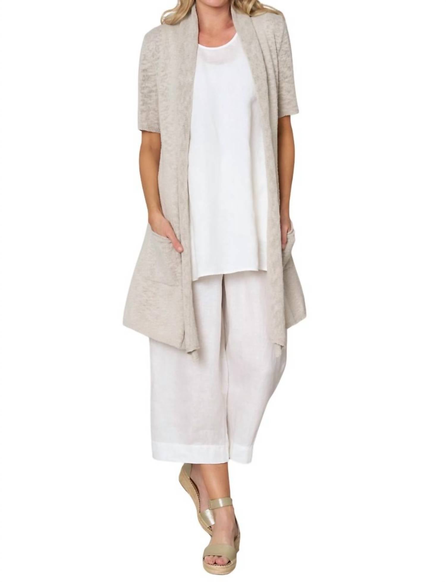 Кардиган No Regrets из льна Stella Carakasi, цвет flax
Кардиган No Regrets из льна Stella Carakasi, цвет flax