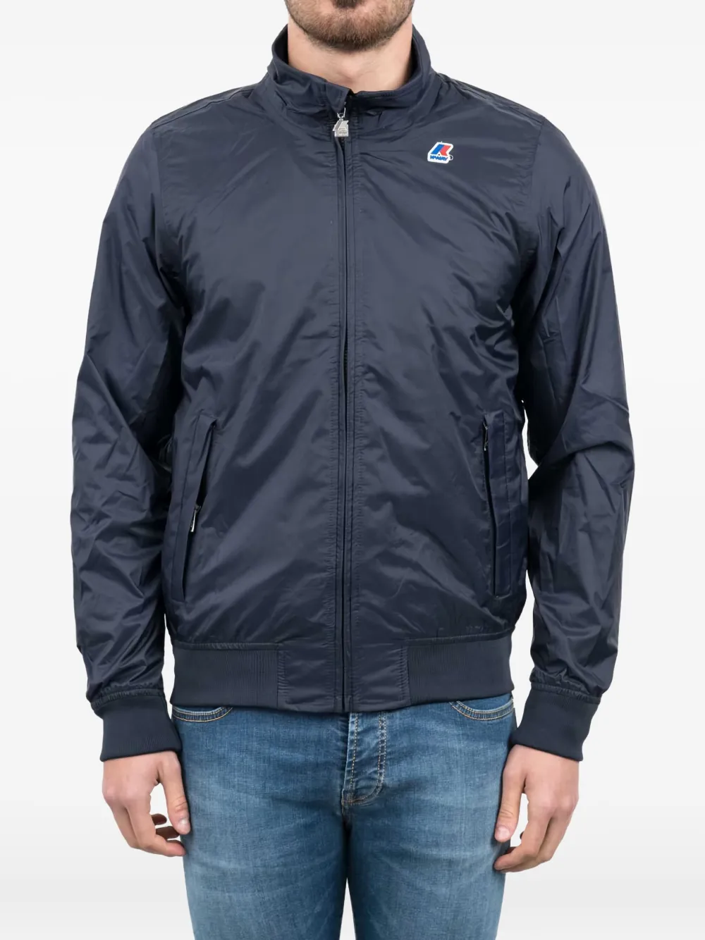 Куртка-бомбер на молнии K-Way, синий
Куртка-бомбер на молнии K-Way, синий