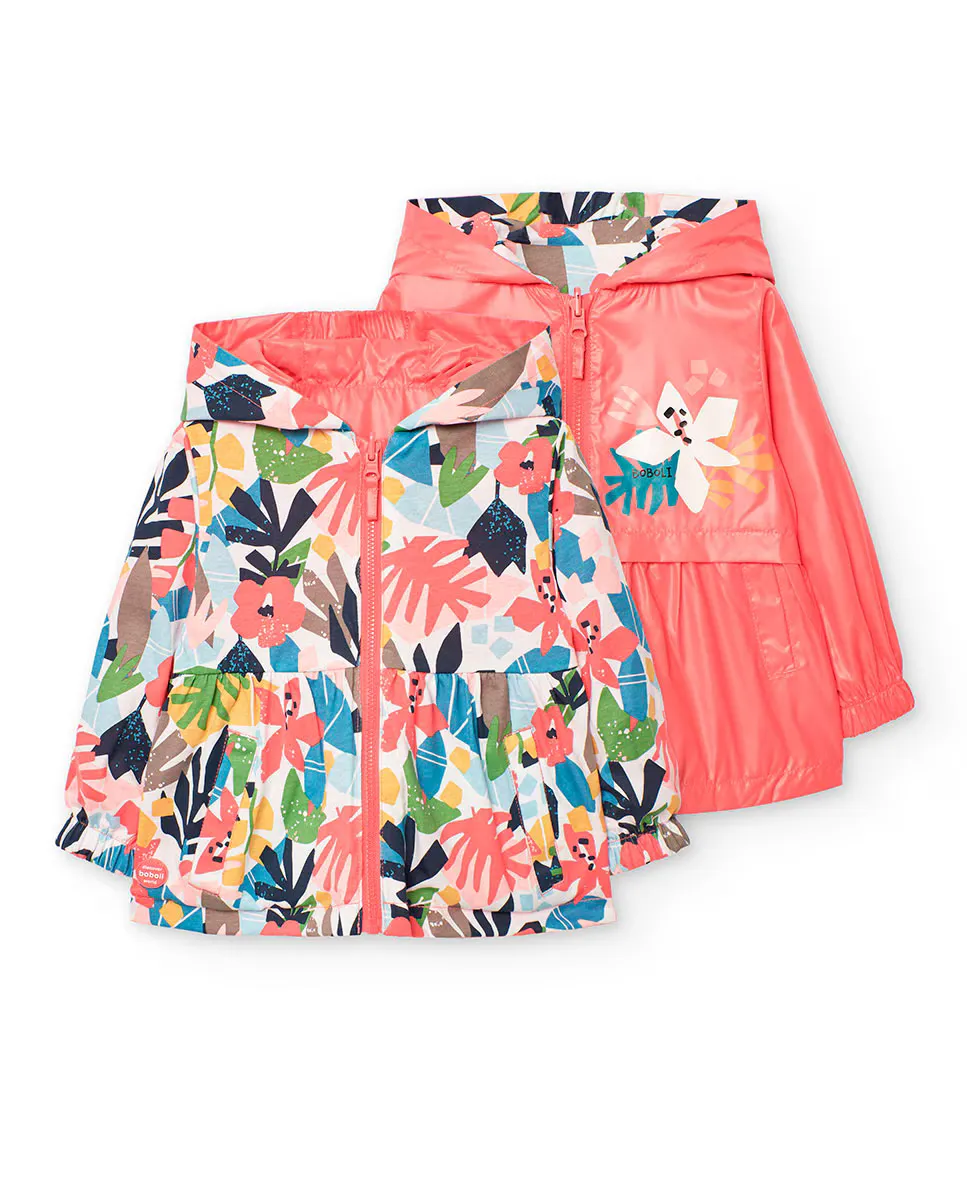 Двусторонняя парка для девочек с капюшоном и застежкой-молнией Boboli, красный
Двусторонняя парка для девочек с капюшоном и застежкой-молнией Boboli, красный