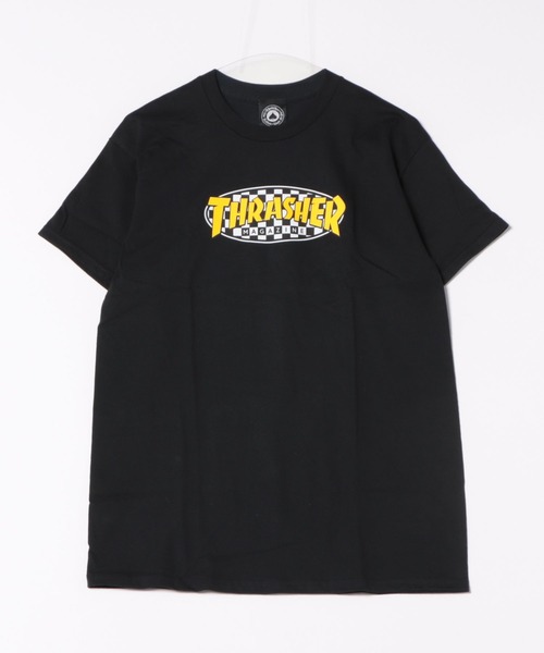 Футболка с коротким рукавом, клетчатый овальный принт, логотип, винтажные графические элементы THRASHER, черный
Футболка с коротким рукавом, клетчатый овальный принт, логотип, винтажные графические элементы THRASHER, черный