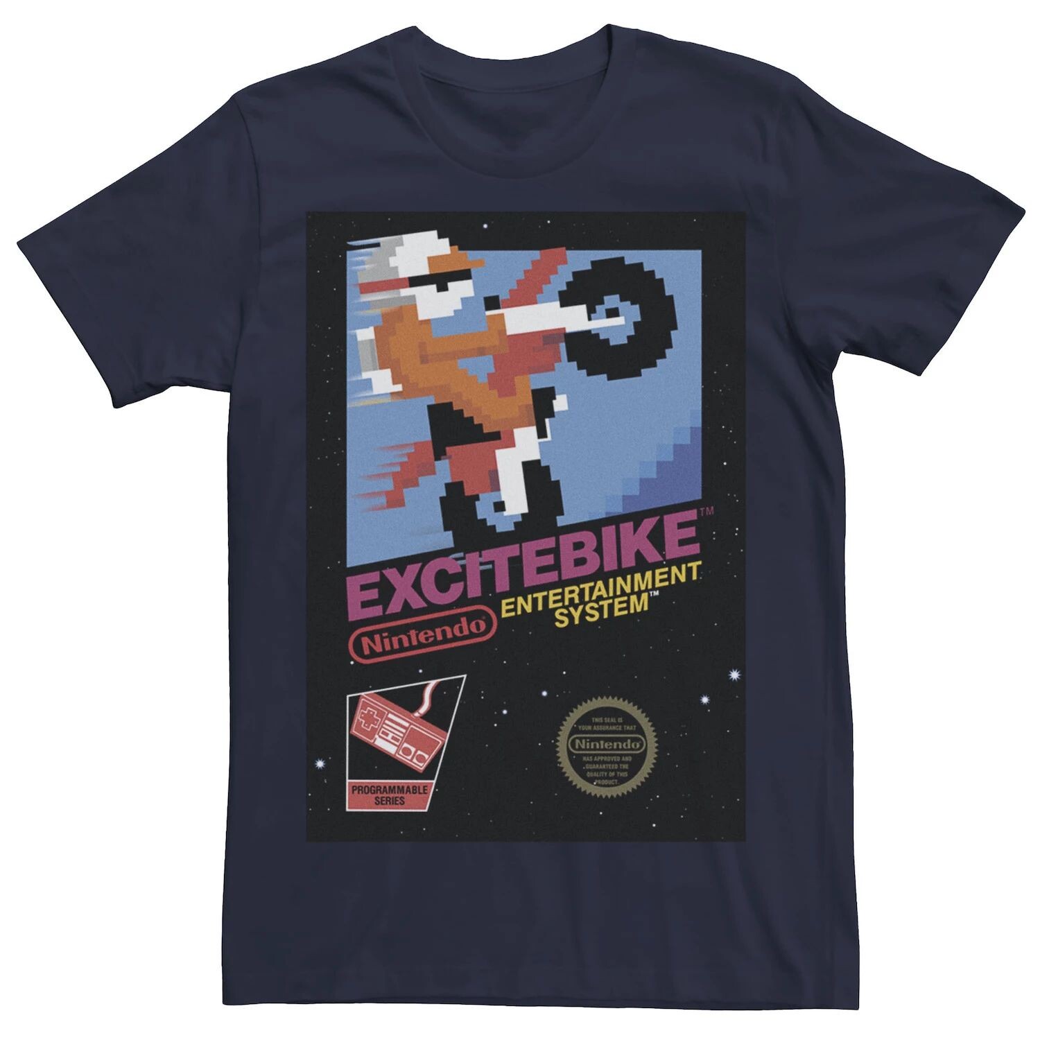 Мужская винтажная футболка с обложкой в стиле ретро для Nintendo NES Excitebike Licensed Character
Мужская винтажная футболка с обложкой в стиле ретро для Nintendo NES Excitebike Licensed Character