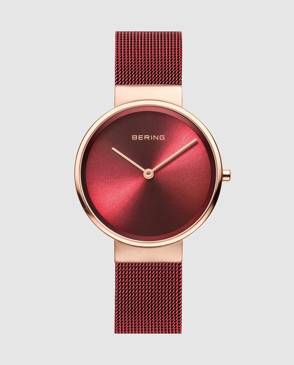 Bering 14531-363 Женские часы с красной стальной сеткой Bering, красный 
Bering 14531-363 Женские часы с красной стальной сеткой Bering, красный
