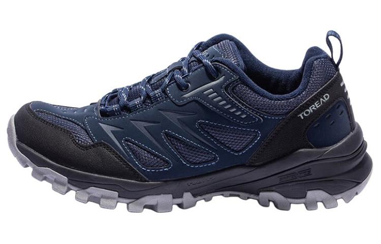 TOREAD Противоскользящие износостойкие низкие походные ботинки мужские сине-черные
TOREAD Противоскользящие износостойкие низкие походные ботинки мужские сине-черные