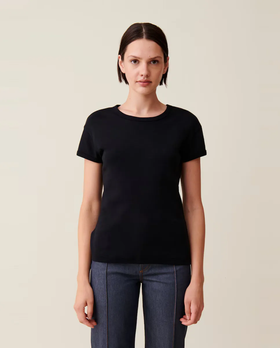 Однотонная женская футболка с короткими рукавами Claudie Pierlot, черный
Однотонная женская футболка с короткими рукавами Claudie Pierlot, черный