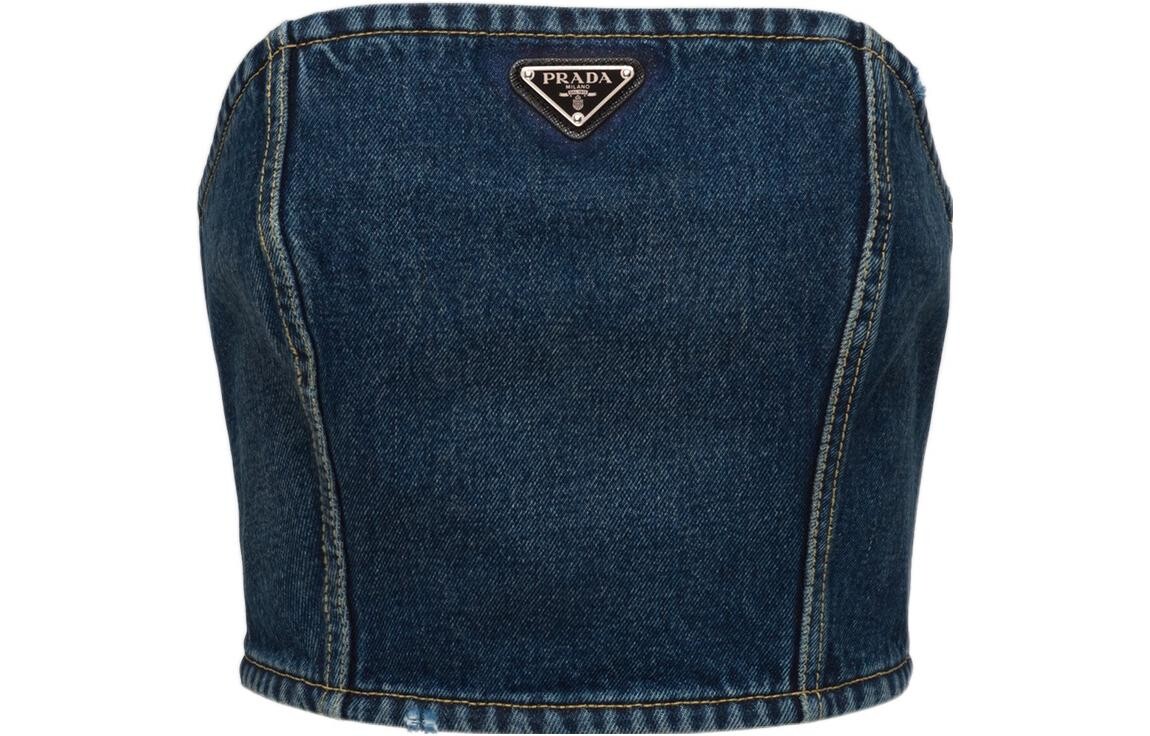 Топ женский Prada без бретелек, синий
Топ женский Prada без бретелек, синий