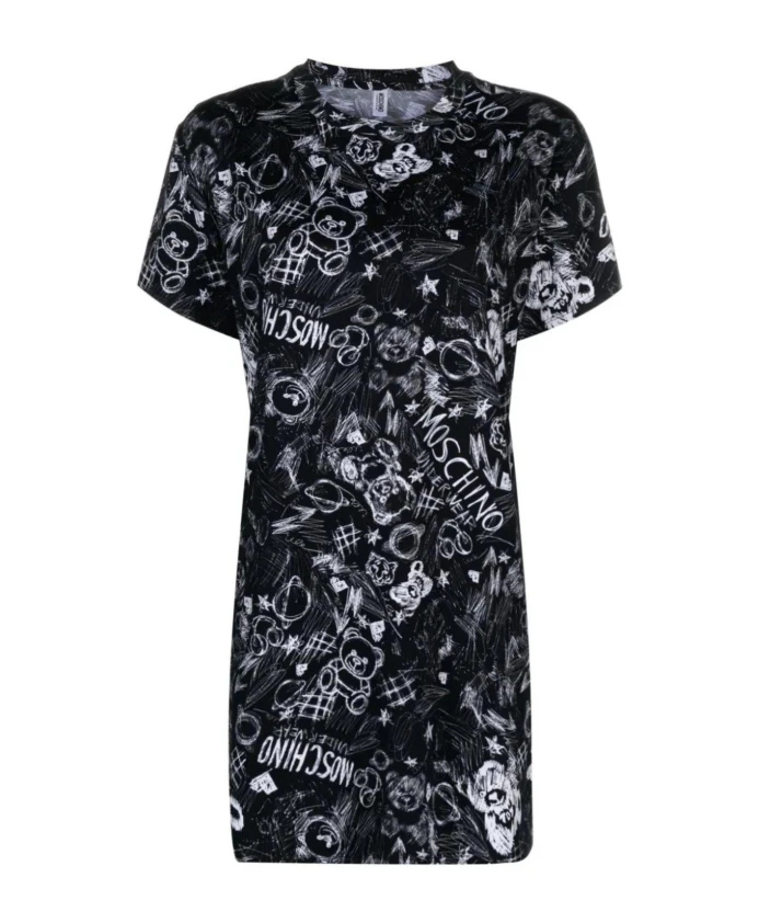 Черная хлопковая футболка Underbear Moschino, черный
Черная хлопковая футболка Underbear Moschino, черный