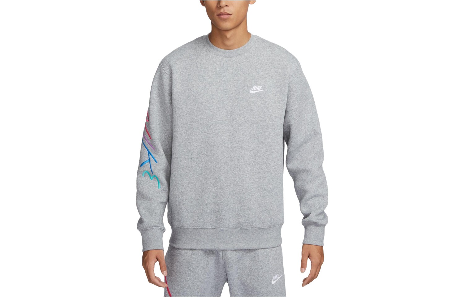 Толстовка мужская серая Nike, серый 
Толстовка мужская серая Nike, серый