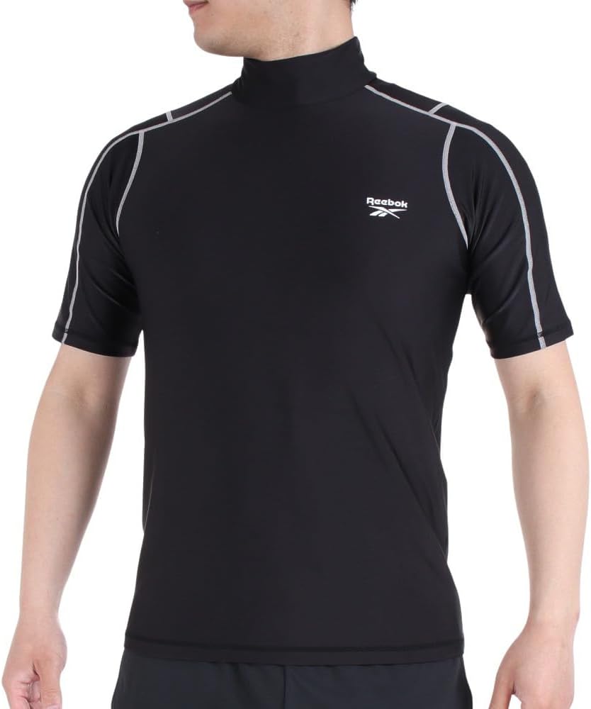Мужская футболка-рашгард Reebok 420780C, пуловер, модель Amphibious, с высоким воротником, коротким рукавом, черный
Мужская футболка-рашгард Reebok 420780C, пуловер, модель Amphibious, с высоким воротником, коротким рукавом, черный