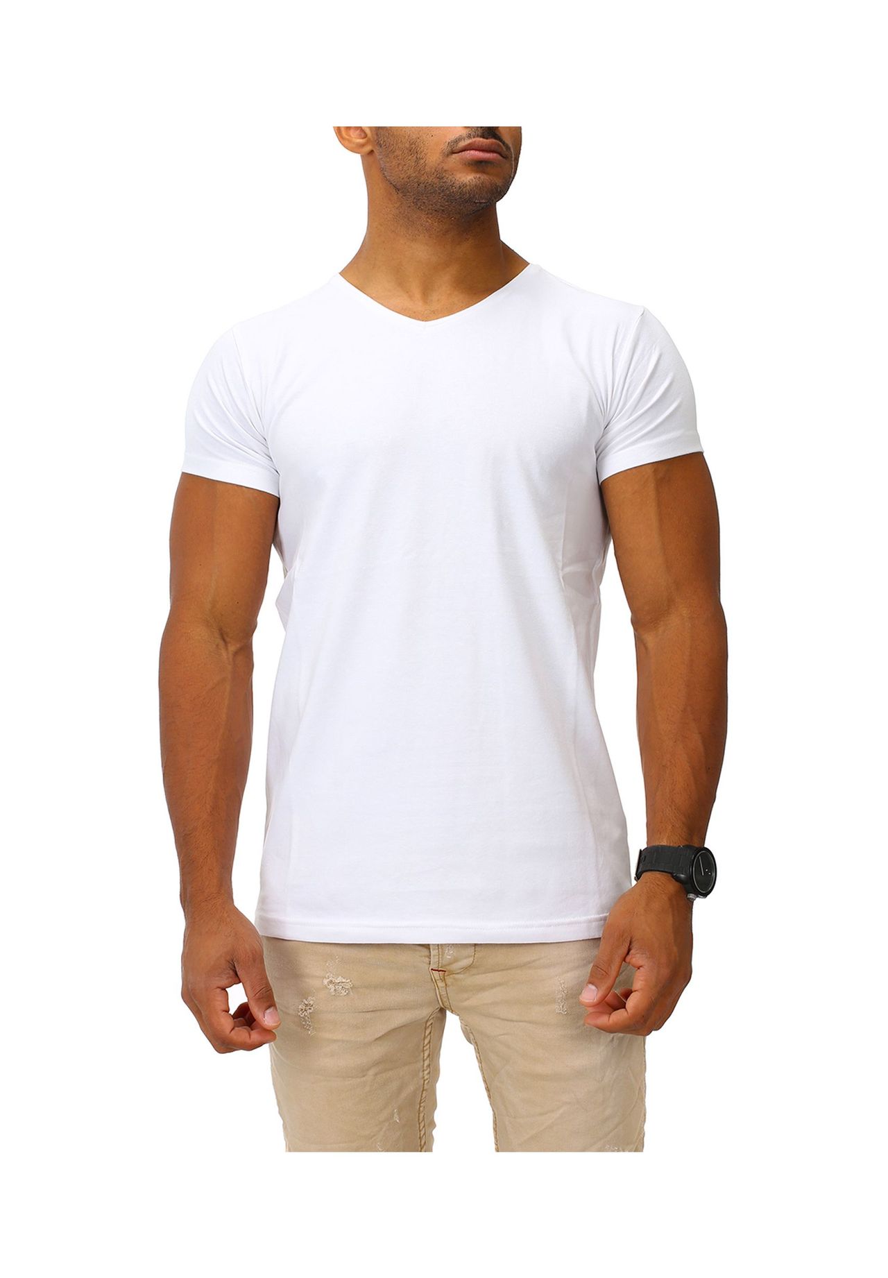 Футболка с высоким V-образным вырезом JOE FRANKS, белый
Футболка с высоким V-образным вырезом JOE FRANKS, белый