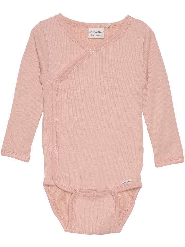 Minymo Детский боди с длинными рукавами "Wrap Body LS Rib" розового цвета
Minymo Детский боди с длинными рукавами "Wrap Body LS Rib" розового цвета