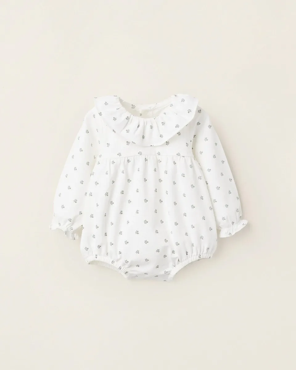 Боди для девочки с цветочным принтом и рюшами Zippy, белый
Боди для девочки с цветочным принтом и рюшами Zippy, белый