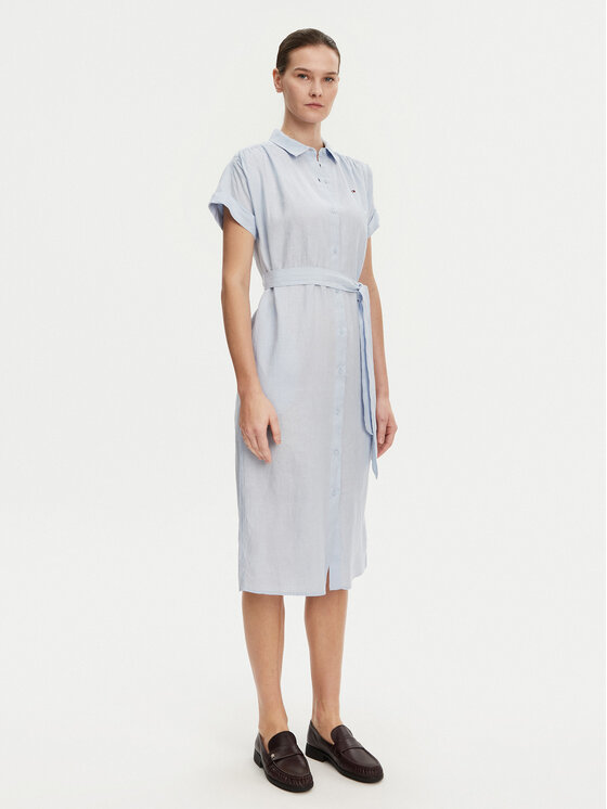 Платье-Рубашка стандартный крой Ess WW0WW44653 Tommy Hilfiger, голубой
Платье-Рубашка стандартный крой Ess WW0WW44653 Tommy Hilfiger, голубой