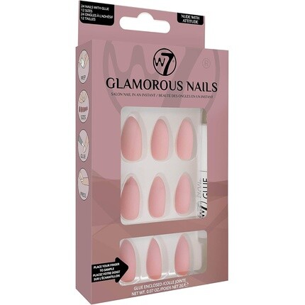 Гламурный маникюрный салон Профессиональные накладные ногти дома с клеем - миндалевидная форма Nude With Attitude W7
Гламурный маникюрный салон Профессиональные накладные ногти дома с клеем - миндалевидная форма Nude With Attitude W7