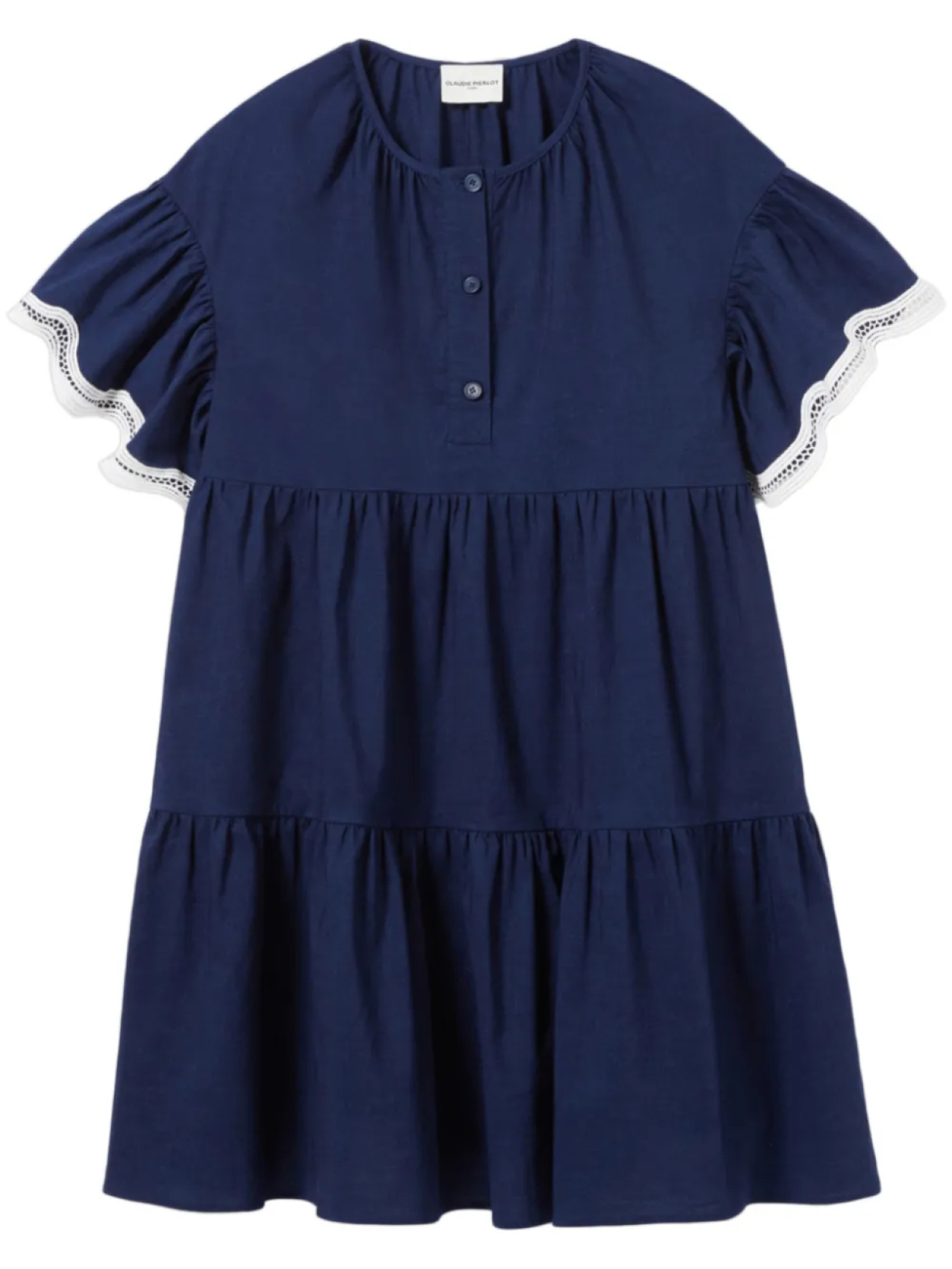 Claudie Pierlot платье мини с контрастной отделкой, синий
Claudie Pierlot платье мини с контрастной отделкой, синий