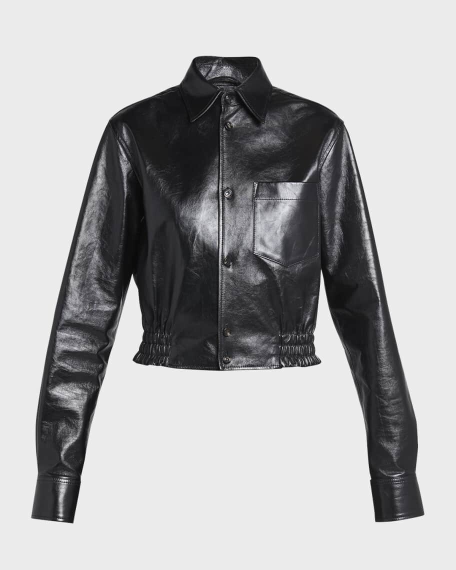 Короткая куртка из гладкой кожи наппа Bottega Veneta, Серый, Короткая куртка из гладкой кожи наппа Bottega Veneta
Короткая куртка из гладкой кожи наппа Bottega Veneta, Серый, Короткая куртка из гладкой кожи наппа Bottega Veneta