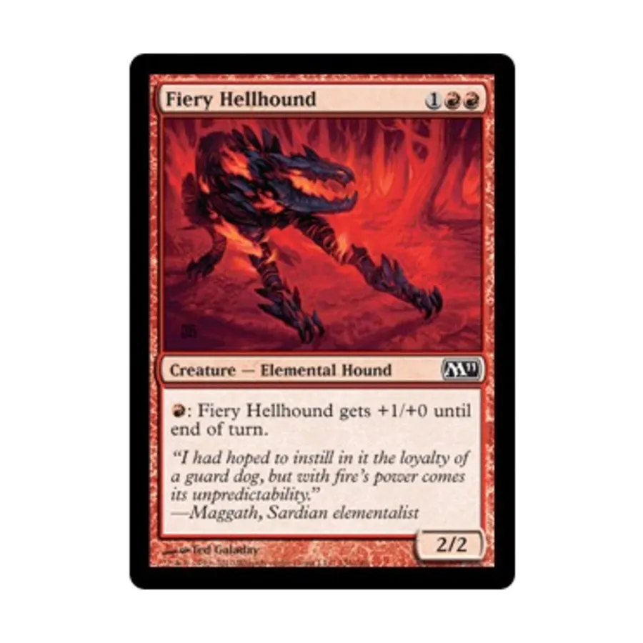 CCG Огненная адская гончая (C) (фольга), MTG - Magic 2011
CCG Огненная адская гончая (C) (фольга), MTG - Magic 2011