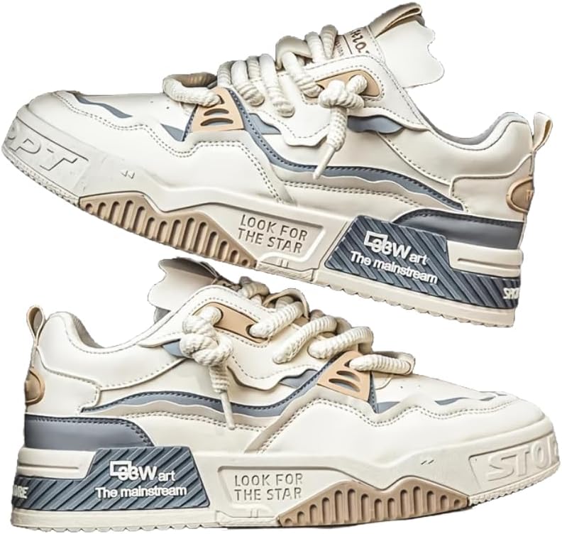 Мужские скейтбордические кроссовки Hhhchpm - для скейтбординга - удобные, нескользящие, прочные, на шнуровке, для активного отдыха с модным уличным стилем, бежевый
Мужские скейтбордические кроссовки Hhhchpm - для скейтбординга - удобные, нескользящие, прочные, на шнуровке, для активного отдыха с модным уличным стилем, бежевый