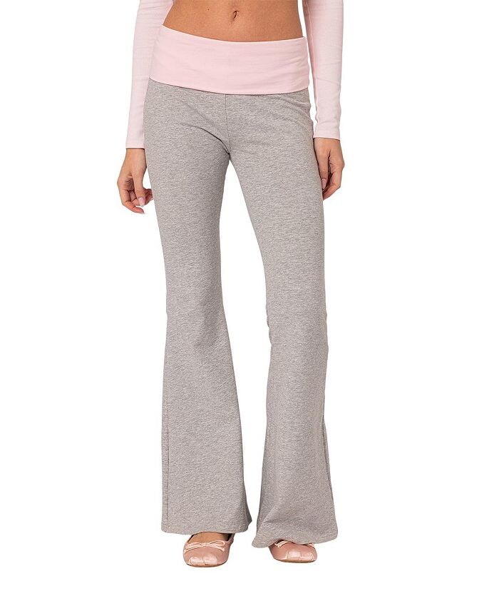 Расклешенные леггинсы с контрастной отделкой Edikted Molly, серый
Расклешенные леггинсы с контрастной отделкой Edikted Molly, серый