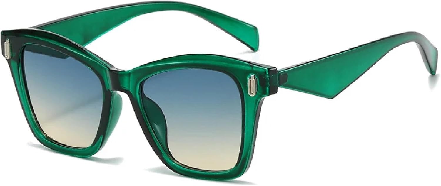 Солнцезащитные очки «кошачий глаз» Модные женские градиентные солнцезащитные очки с защитой от УФ-излучения UV400 Ретро солнцезащитные очки для мужчин TVTBBVV, Green Blue Tea
Солнцезащитные очки «кошачий глаз» Модные женские градиентные солнцезащитные очки с защитой от УФ-излучения UV400 Ретро солнцезащитные очки для мужчин TVTBBVV, Green Blue Tea