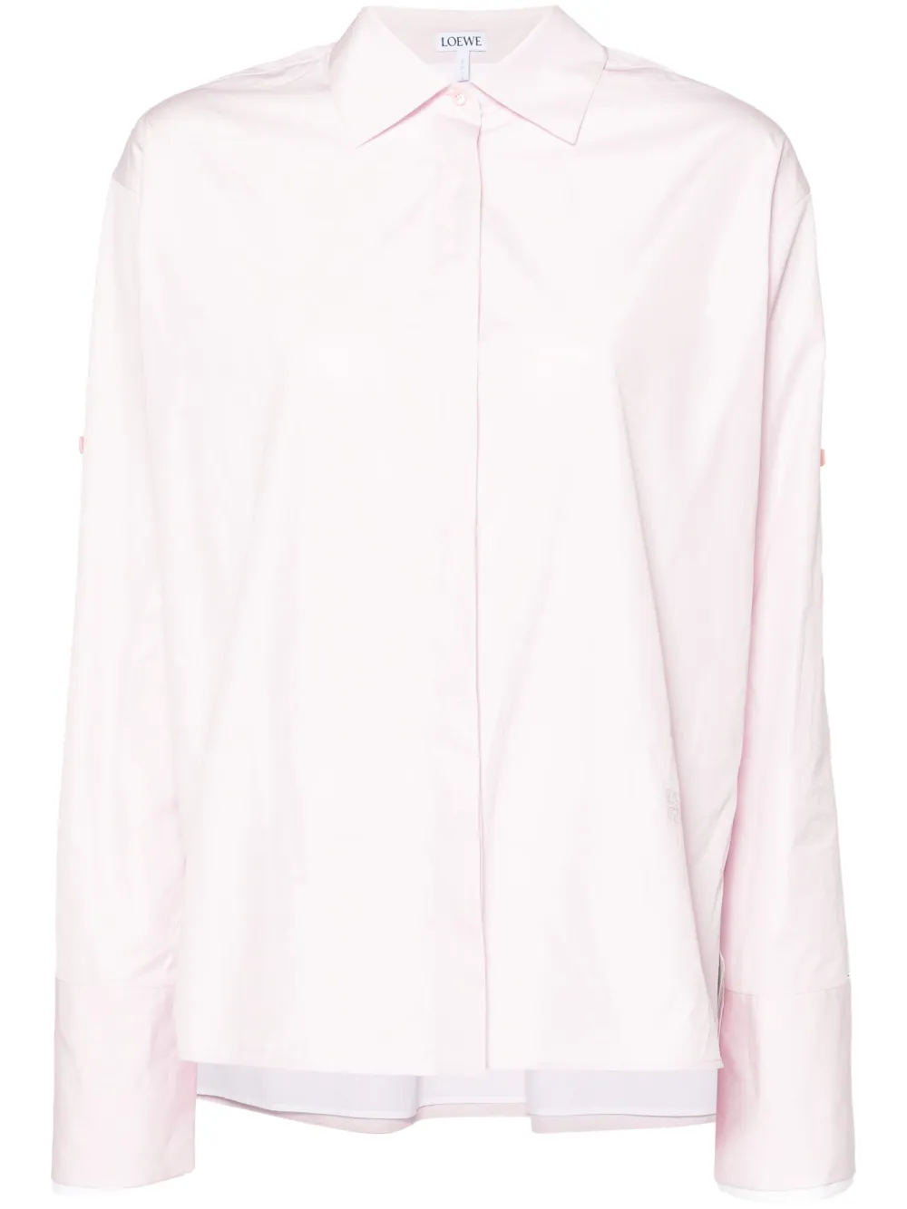 Поплиновая рубашка с отложным воротником Loewe, розовый
Поплиновая рубашка с отложным воротником Loewe, розовый