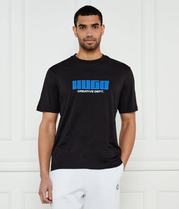 Футболка newromi Regular fit Hugo Blue, черный 
Футболка newromi Regular fit Hugo Blue, черный