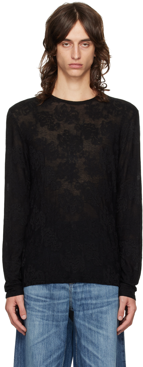 Черная футболка с длинным рукавом OUR LEGACY, Black romantic thermal paisley
Черная футболка с длинным рукавом OUR LEGACY, Black romantic thermal paisley