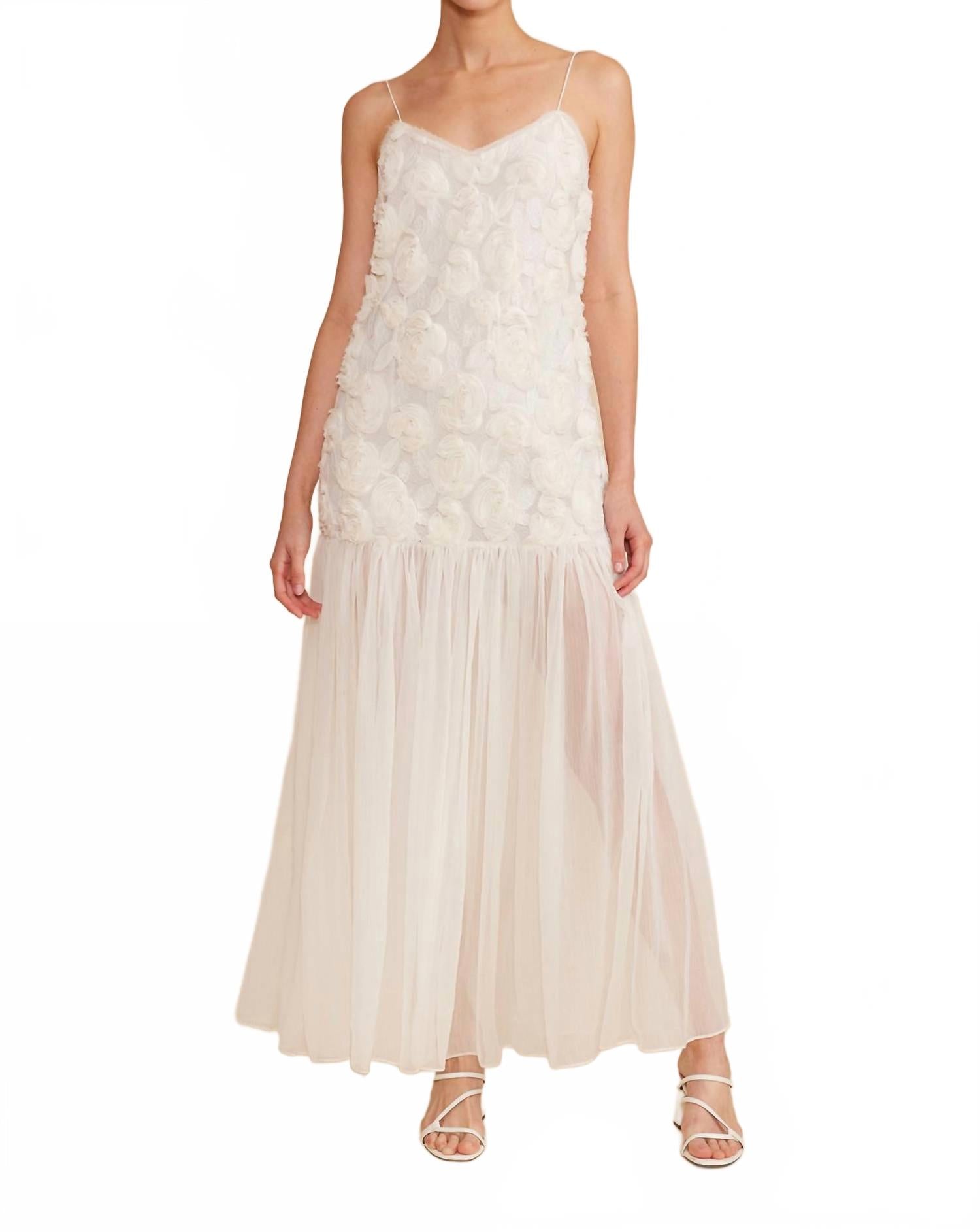 Платье Arwen цвета слоновой кости LUCY PARIS
Платье Arwen цвета слоновой кости LUCY PARIS