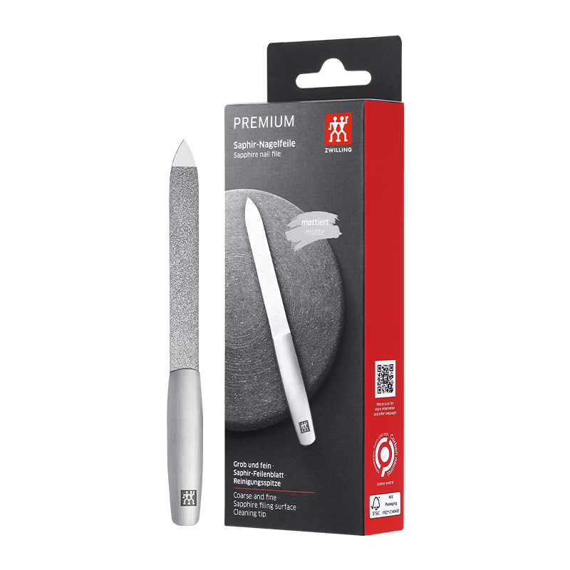 ZWILLING Сапфировая пилочка для ногтей из нержавеющей стали, ножницы, серебристый цвет, примерно 17 г
ZWILLING Сапфировая пилочка для ногтей из нержавеющей стали, ножницы, серебристый цвет, примерно 17 г