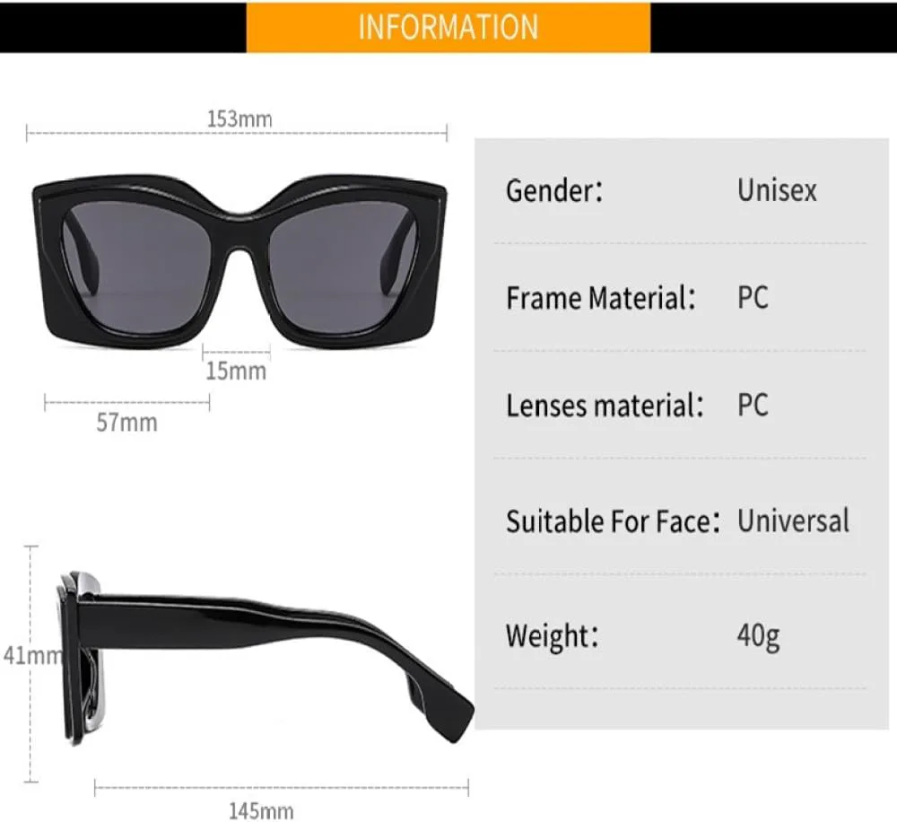 Солнцезащитные очки в прозрачной оправе «кошачий глаз» с прозрачными линзами, женские, с защитой от УФ-излучения UV400, мужские и женские, класса люкс TYUVIVO, C5
Солнцезащитные очки в прозрачной оправе «кошачий глаз» с прозрачными линзами, женские, с защитой от УФ-излучения UV400, мужские и женские, класса люкс TYUVIVO, C5