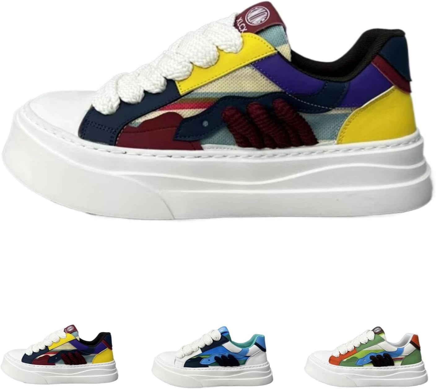 Мужские кроссовки MACEFIL с цветными вставками, массивная подошва, модная платформа, толстые шнурки, дышащие повседневные кроссовки для мужчин, Yellow-multi
Мужские кроссовки MACEFIL с цветными вставками, массивная подошва, модная платформа, толстые шнурки, дышащие повседневные кроссовки для мужчин, Yellow-multi