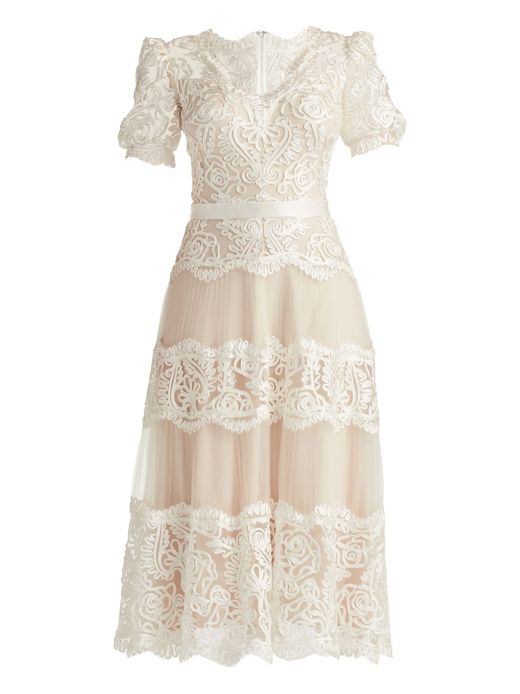 Кружевное платье миди Belline Tadashi Shoji, белый
Кружевное платье миди Belline Tadashi Shoji, белый
