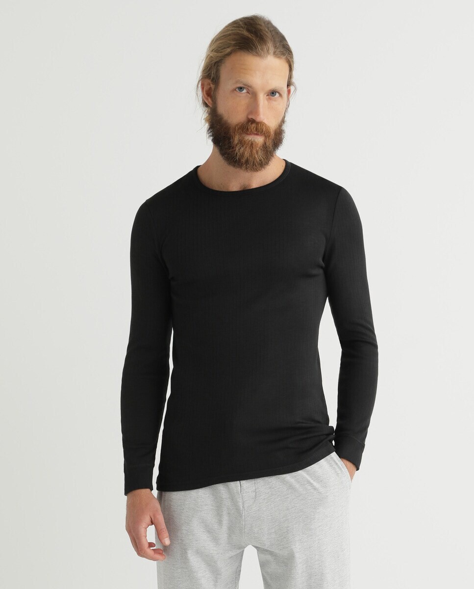 Мужская черная майка с длинными рукавами Damart, черный
Мужская черная майка с длинными рукавами Damart, черный