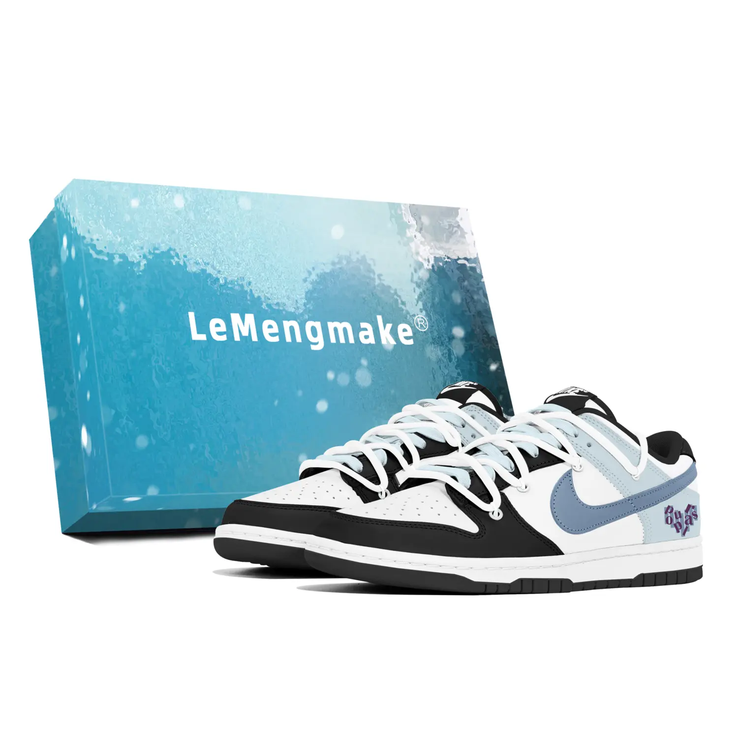 Nike Кроссовки для скейтбординга Dunk Dust Collection, износостойкие, низкие, мужские, сине-черные
Nike Кроссовки для скейтбординга Dunk Dust Collection, износостойкие, низкие, мужские, сине-черные