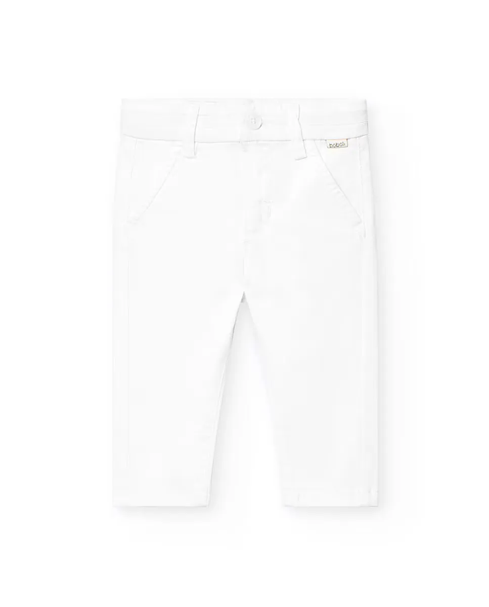 Однотонные прямые брюки для мальчиков с застежкой на пуговицы Boboli, белый
Однотонные прямые брюки для мальчиков с застежкой на пуговицы Boboli, белый