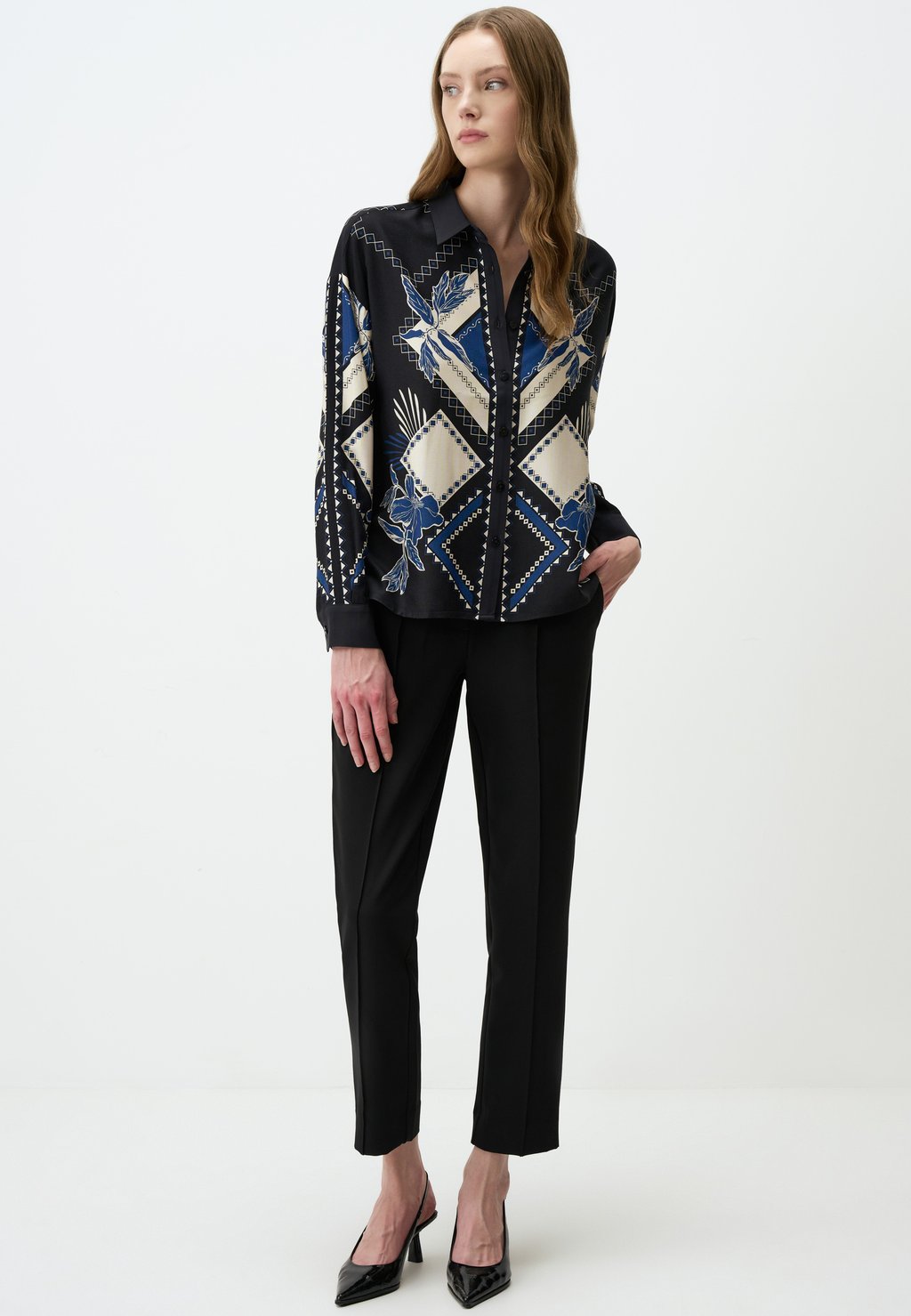 Блузка на пуговицах GEOMETRIC PATTERNED Jimmy Key, черный
Блузка на пуговицах GEOMETRIC PATTERNED Jimmy Key, черный