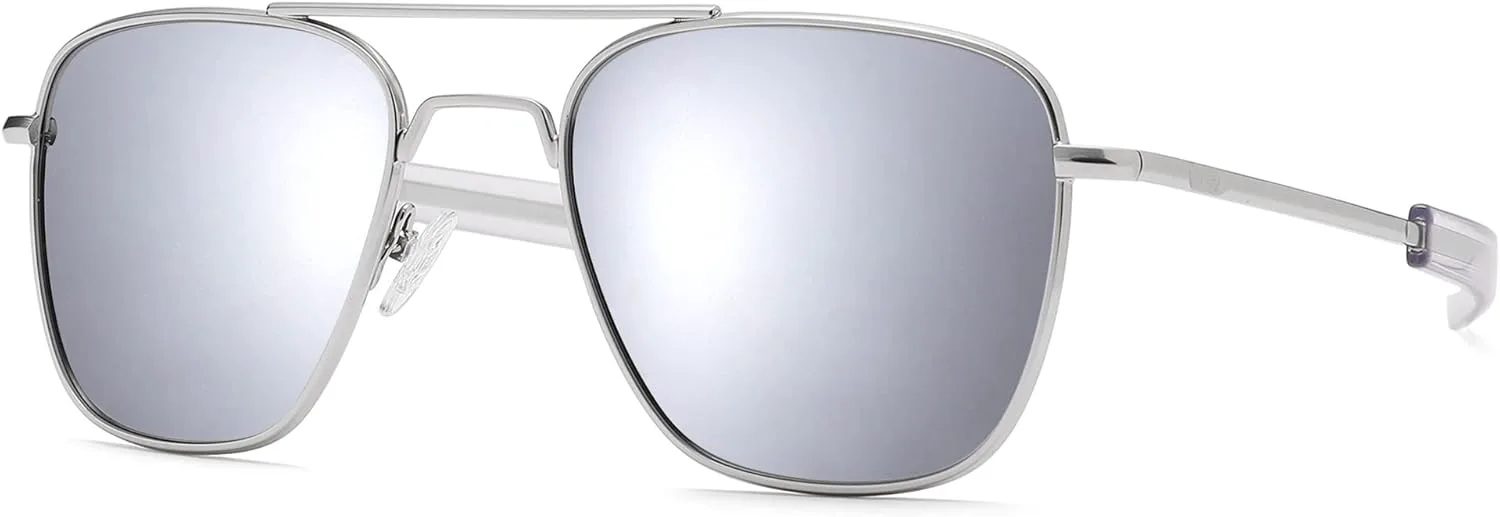 Солнцезащитные очки Pro Acme для мужчин, поляризованные, в стиле «авиатор», с металлической оправой и дужками типа «штык», Silver Frame/Silver Mirror Lens
Солнцезащитные очки Pro Acme для мужчин, поляризованные, в стиле «авиатор», с металлической оправой и дужками типа «штык», Silver Frame/Silver Mirror Lens