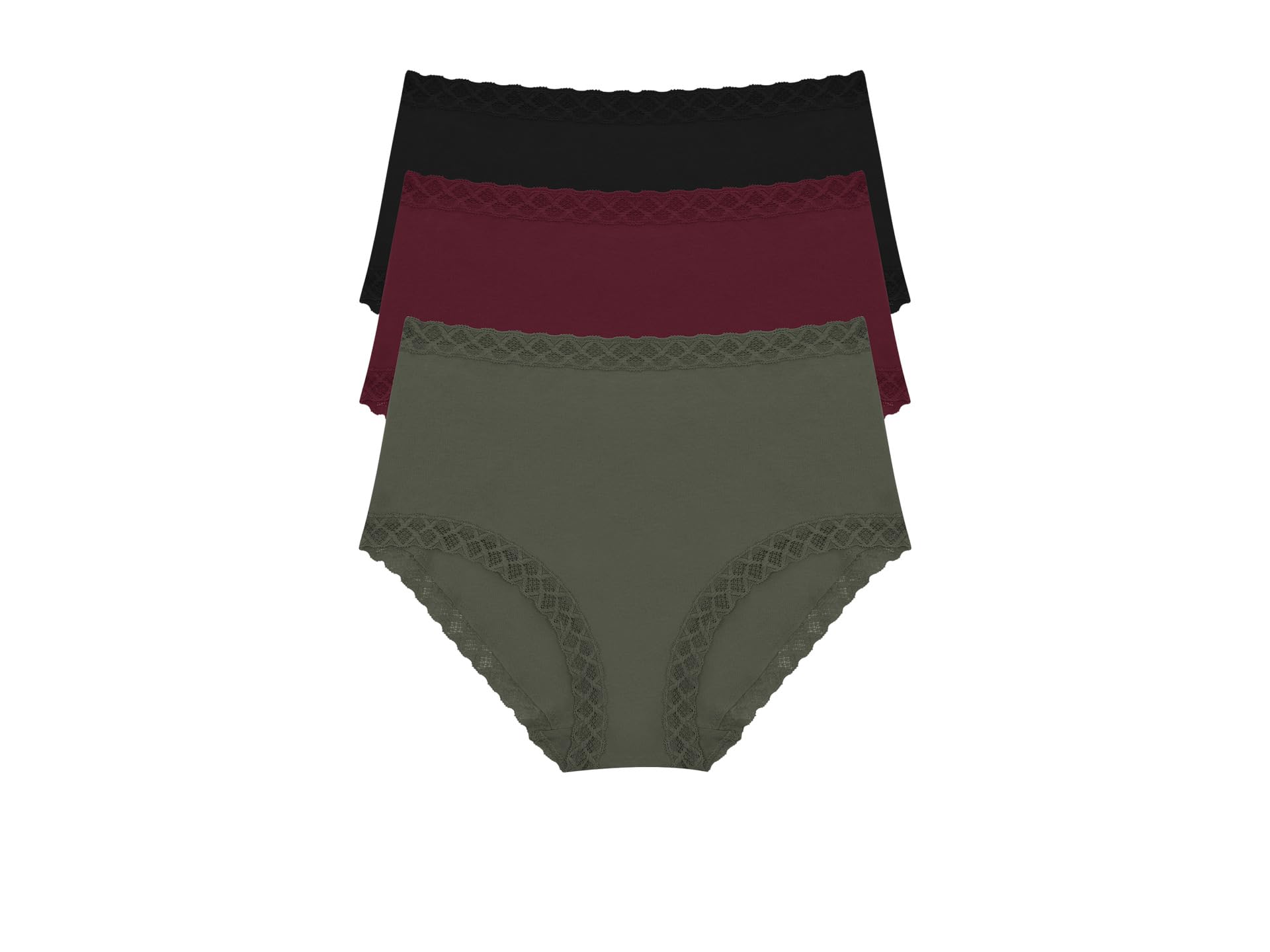 Трусы Natori Bliss Full Brief 3-Pack, цвет Flint/Royal Fig/Black
Трусы Natori Bliss Full Brief 3-Pack, цвет Flint/Royal Fig/Black