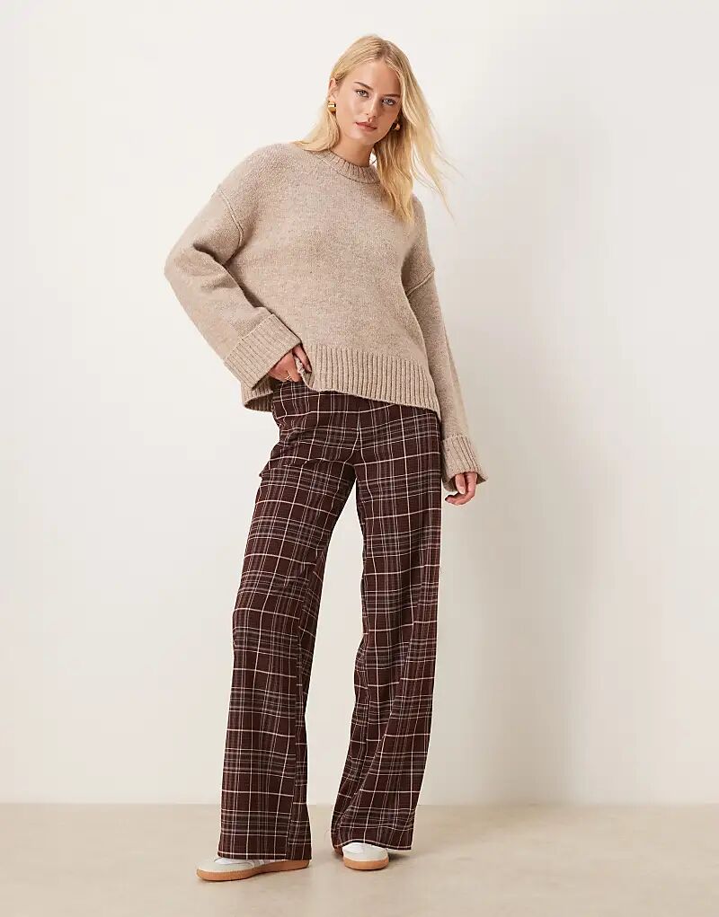 ASOS DESIGN Высокие брюки свободного кроя прямого кроя в бордовую клетку
ASOS DESIGN Высокие брюки свободного кроя прямого кроя в бордовую клетку