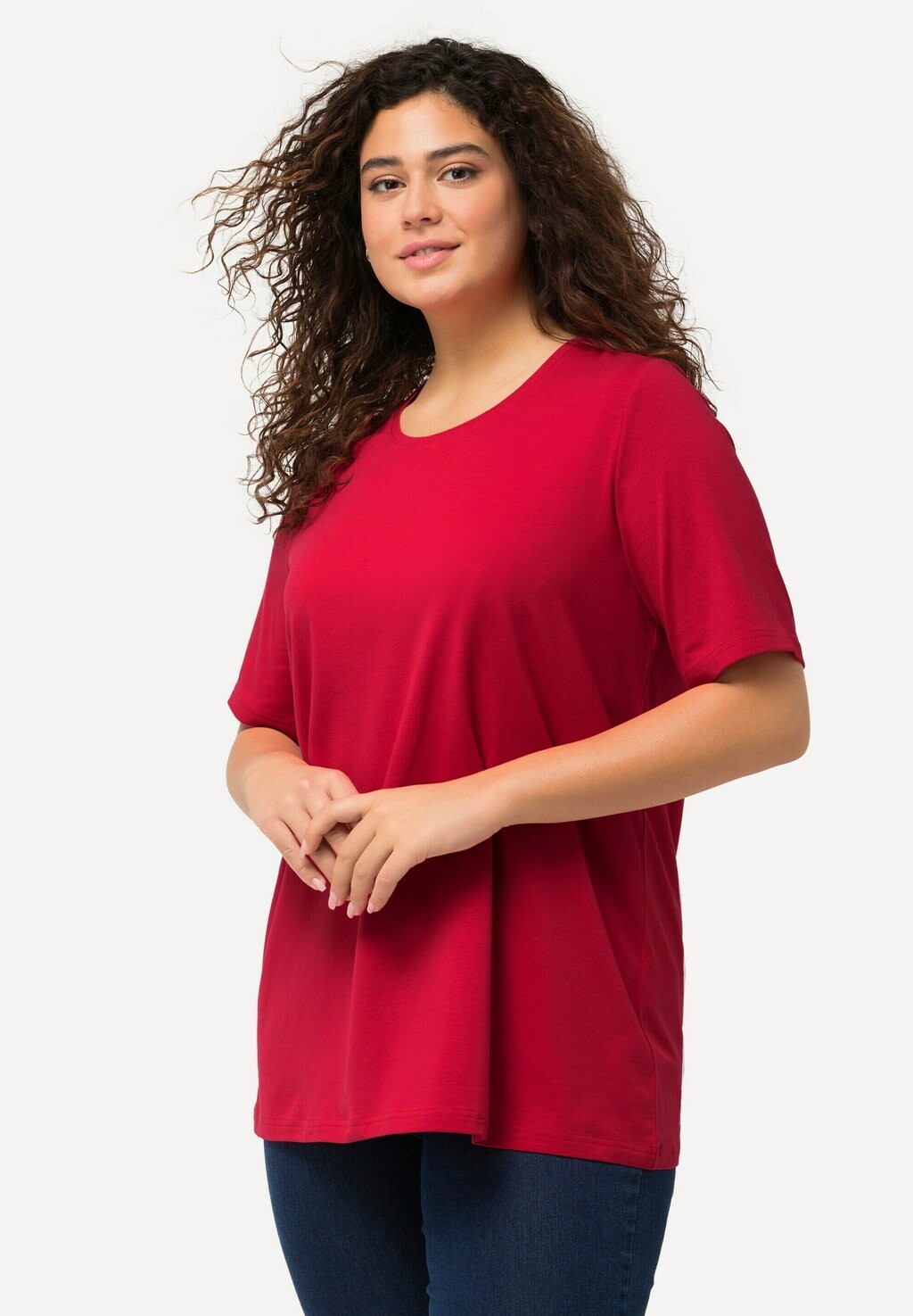 Базовая футболка RUNDHALSAUSSCHNITT HALBARM Ulla Popken, темно-красный
Базовая футболка RUNDHALSAUSSCHNITT HALBARM Ulla Popken, темно-красный