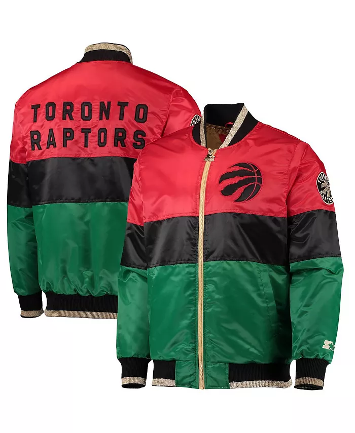 Мужская красно-черно-зеленая куртка Toronto Raptors с полной застежкой-молнией, посвященная Месяцу черной истории и 75-летию NBA Starter
Мужская красно-черно-зеленая куртка Toronto Raptors с полной застежкой-молнией, посвященная Месяцу черной истории и 75-летию NBA Starter