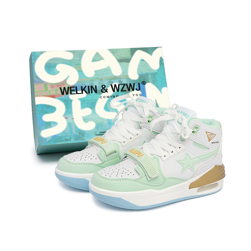 WELKIN&WZWJ Коллекция Stars, белые кроссовки противоскользящие увеличивающие рост низкие скейтборд обувь унисекс мятно-зеленые высокие, цвет Mint Green High-Top
WELKIN&WZWJ Коллекция Stars, белые кроссовки противоскользящие увеличивающие рост низкие скейтборд обувь унисекс мятно-зеленые высокие, цвет Mint Green High-Top