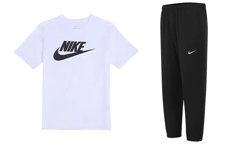 Повседневная спортивная одежда Мужская бело-черная Nike
Повседневная спортивная одежда Мужская бело-черная Nike