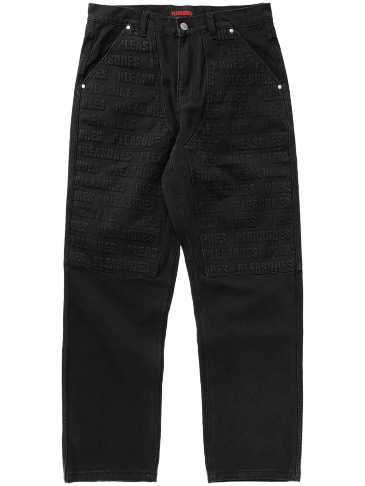 Джинсы с вышитым логотипом Pleasures, черный
Джинсы с вышитым логотипом Pleasures, черный