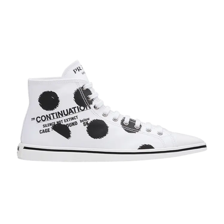 Кроссовки Prada Point-Toe Canvas High Polka Dot - White Black, белый
Кроссовки Prada Point-Toe Canvas High Polka Dot - White Black, белый