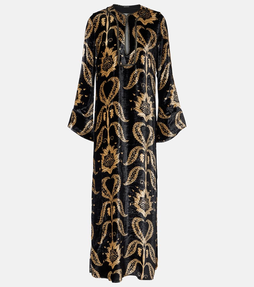 Вышитое бархатное макси-платье Johanna Ortiz, Black/Sand
Вышитое бархатное макси-платье Johanna Ortiz, Black/Sand